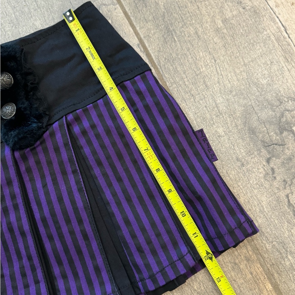 Tripp nyc pleated Y2K style purple and black skirt - Picture 13 of 13